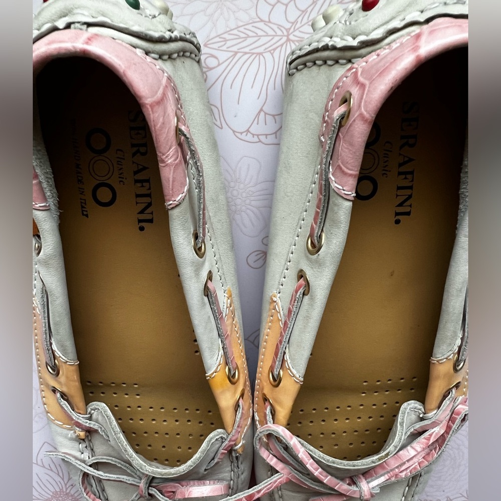 Serafini Classic Leather Flats Size 38 EU or 8 US - Picture 9 of 11